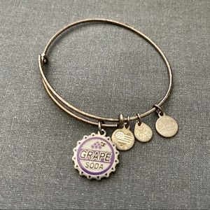 Disney Alex and Ani Grape Soda Bracelet in silver